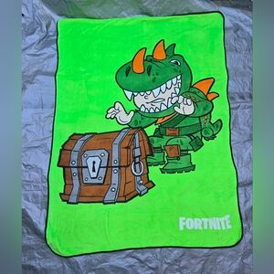 Huge 82x62 FORTNITE Loot Crate Treasure Chest TRex Dinosaur Rex HTF Rare Gamer G